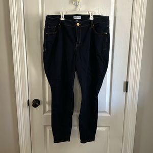 Lane Bryant dark wash skinny jeans size 20